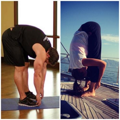 Наклоны к ногам стоя. Наклон стоя к прямым ногам. В чем может быть проблема.