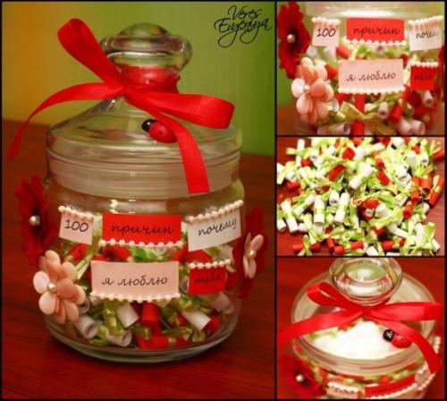 Надписи 100 причин почему я тебя люблю. Баночка «100 причин, почему я тебя люблю!»