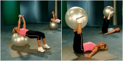 Дениз Остин Работа над проблемными зонами. Тренировка с Дениз Остин для всех проблемных зон с фитболом