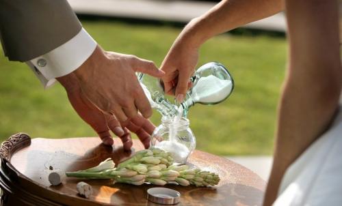 Сосуд Любви на свадьбу. Песочная церемония