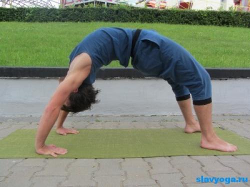 Урдхва дханурасана. Урдхва дханурасана