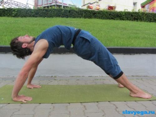 Урдхва дханурасана. Урдхва дханурасана