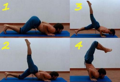 Урдхваикапада Вришчикасана. Техника выполнения 1: на груди