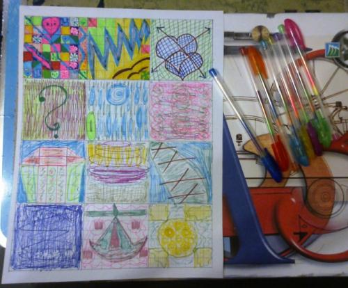 Техника 12 квадратов. Волшебные энергетические рисунки