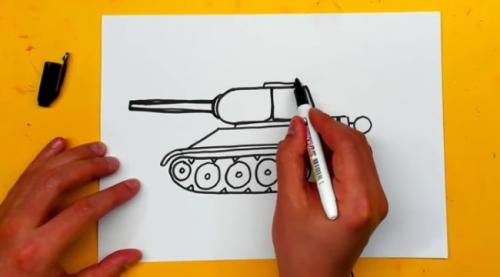 Как нарисовать танк. Как легко нарисовать танк карандашом: 20 идей для детей и начинающих
