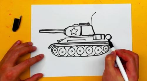 Как нарисовать танк. Как легко нарисовать танк карандашом: 20 идей для детей и начинающих
