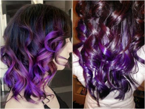 Сиреневый цвет волос. Фиолетовый цвет волос — яркие фотографии фантастически стильных причесок