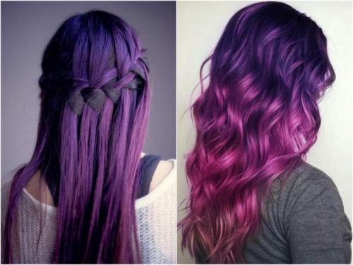 Сиреневый цвет волос. Фиолетовый цвет волос — яркие фотографии фантастически стильных причесок