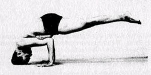 Эка пада Галавасана. Поза мудреца Галавы с вытянутой ногой