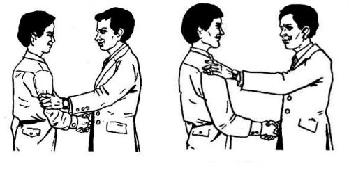 Рукопожатия виды и значения. Прочие виды рукопожатий
