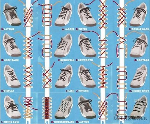 Как завязать шнурки — 6 лучших способов