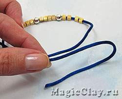 Как завязать узел на руке. Китайский скользящий узел 02