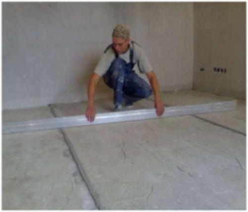 Вынос отметки чистого пола. Разметка уровня чистого пола