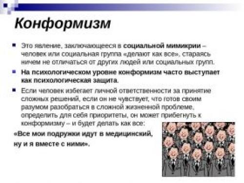 Кто демонстрирует конформное поведение, когда следует правилам и нормам в определенном обществе. Что такое конформность?