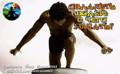 Овладеть волей: с чего начать? 

