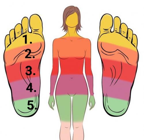 21 точка на стопах, массаж которых улучшает самочувствие.