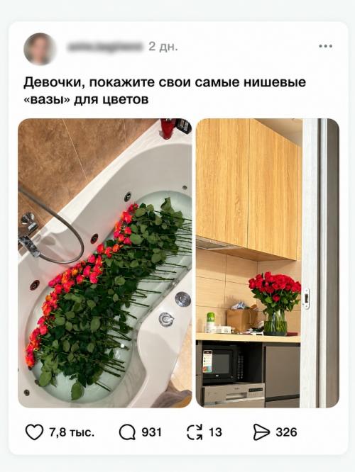 Девушки показали самые нишевые вазы для цветов и там пошла тяжёлая артиллерия.

