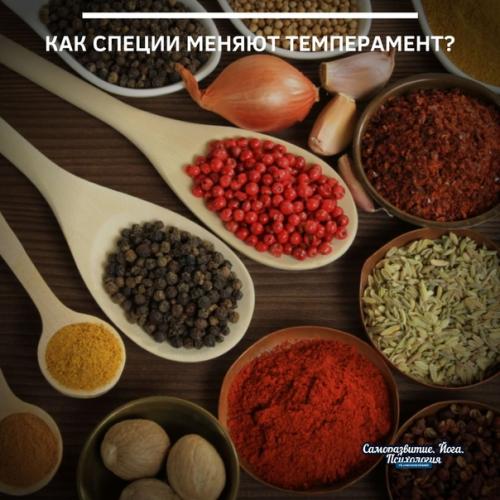 Как специи меняют темперамент?