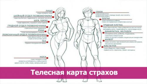Психосоматическая карта страхов.