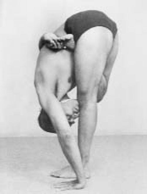 Ардха баддха падмоттанасана.