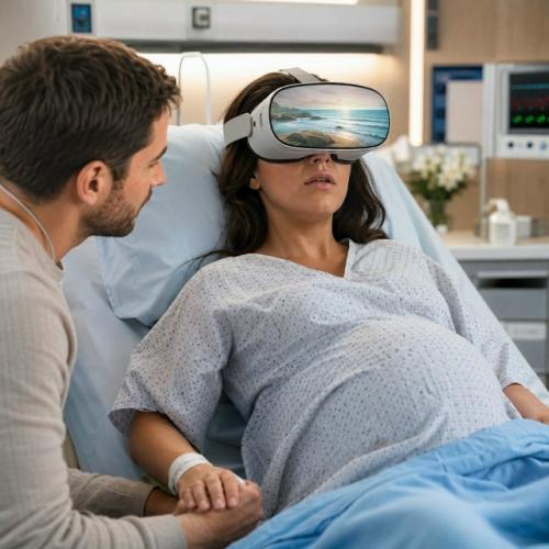 Цифровая анестезия: зачем в роддомах роженицам начали надевать VR - очки во время схваток. 01