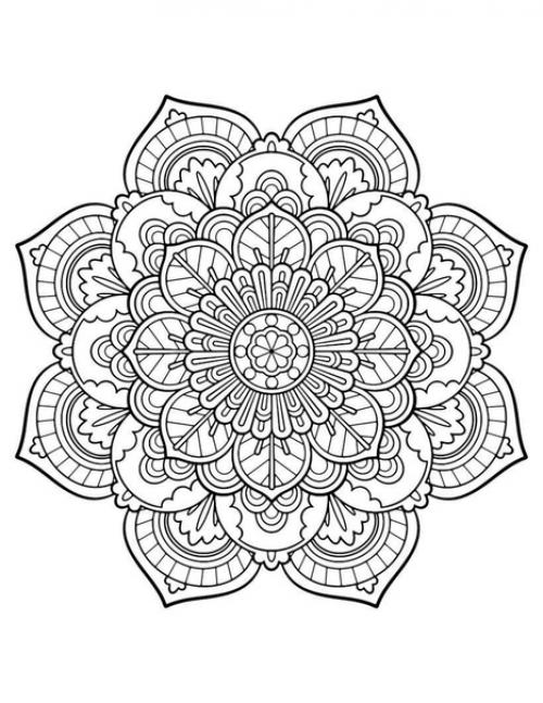 Мандалы для раскраски. 01