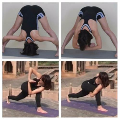 Позы стоя с опорой на две ноги. 08