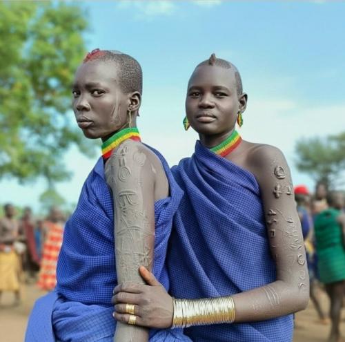 В долине омо на юге Эфиопии у племени боди стандарты мужской красоты полностью перевёрнуты. 01
