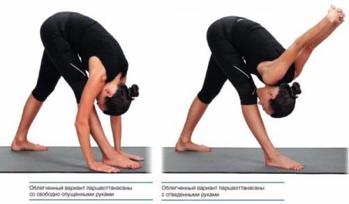 Паршвоттанасана техника выполнения. Паршвоттанасана.
Для снятия мышечного напряжения.