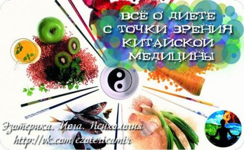 Всё о диете с точки зрения китайской медицины.