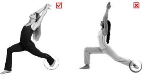 Техника безопасности в йоге: работа с коленями. 08