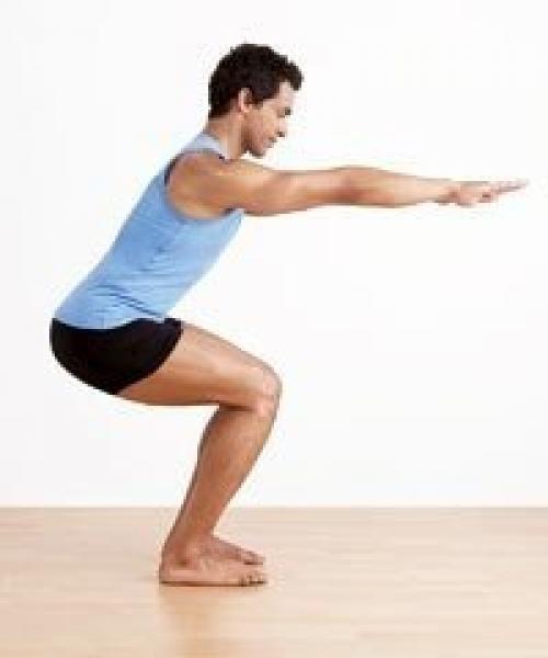 Уткатасана (поза гнева).