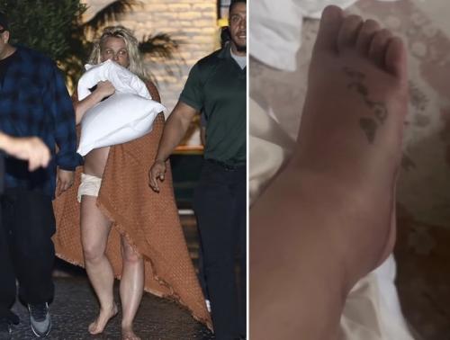 Бритни Спирс две недели ходит с переломанной ногой и не желает обращаться к медицинским специалистам. 01