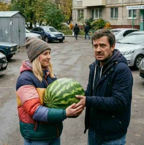 Мужчина рассказал, как днём помог соседке донести арбуз со стоянки.  