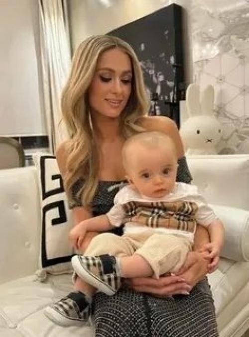 Мой Драгоценный Ангел: Пэрис Хилтон устроила трогательную фотосессию своему сыну, которого ей родила суррогатная мама. 02