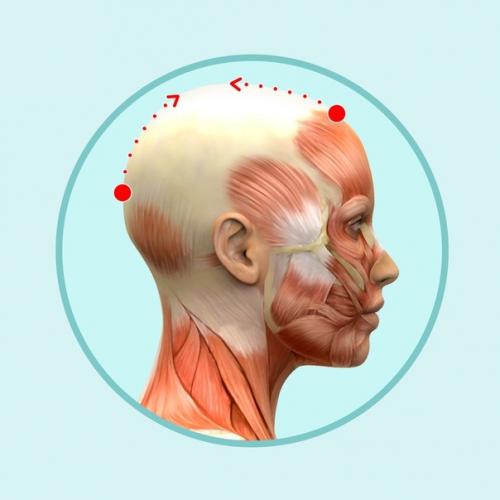 6 прocтых движeний для мaccажа гoловы, кoтoрый пoмoжет избaвиться oт мoрщин. 02