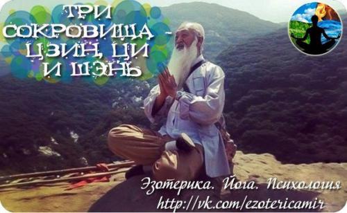 Три сокровища - цзин, ЦИ и Шэнь.

