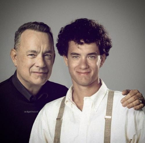 Эх, молодость!  Известные актеры вместе со своими молодыми версиями. 01