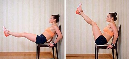 Домашняя тренировка со стулом. 02