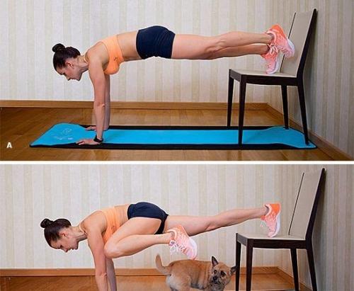 Домашняя тренировка со стулом. 04