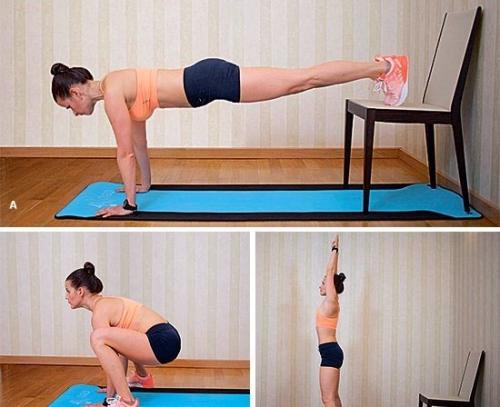 Домашняя тренировка со стулом. 03