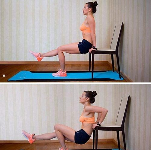 Домашняя тренировка со стулом. 01