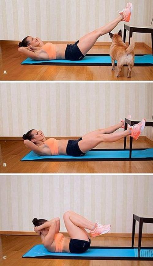 Домашняя тренировка со стулом. 07