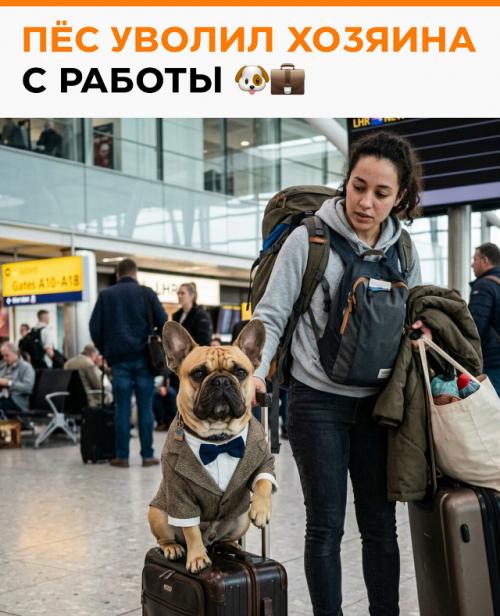 Плотник из великобритании с работы из-за своего французского бульдога ушёл.  