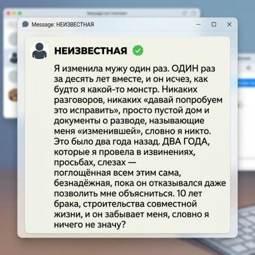 Девушка рассказала, что за десять лет брака изменила мужу всего один раз.

