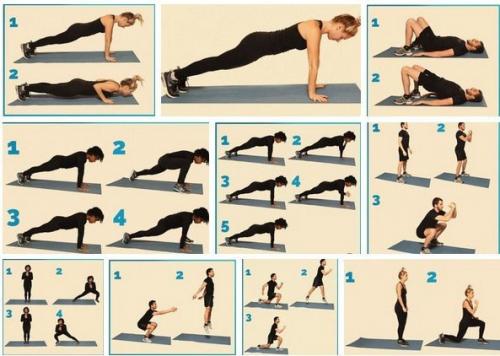 12 упражнений, чтобы привести себя в форму.