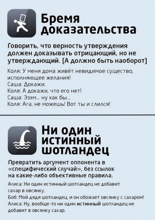Логические ошибки - следствие слабых аргументов. 01