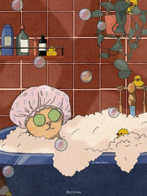 Работы Кристины Алексеевой - это одна большая вселенная котов, которые наслаждаются жизнью лучше всех нас вместе взятых. 08