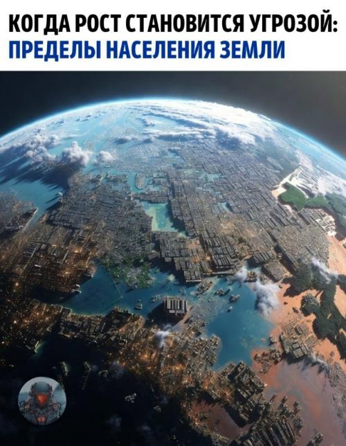 Численность человечества уже давно вышла за рамки экологически устойчивого уровня и приблизилась к опасной черте.  