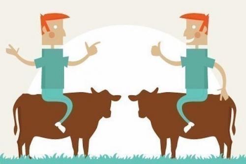 Феодализм:  У вас есть две коровы.